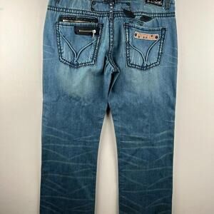 Robins Jean Straight Born To Be Wild Loose Straight Made In USA 38x33